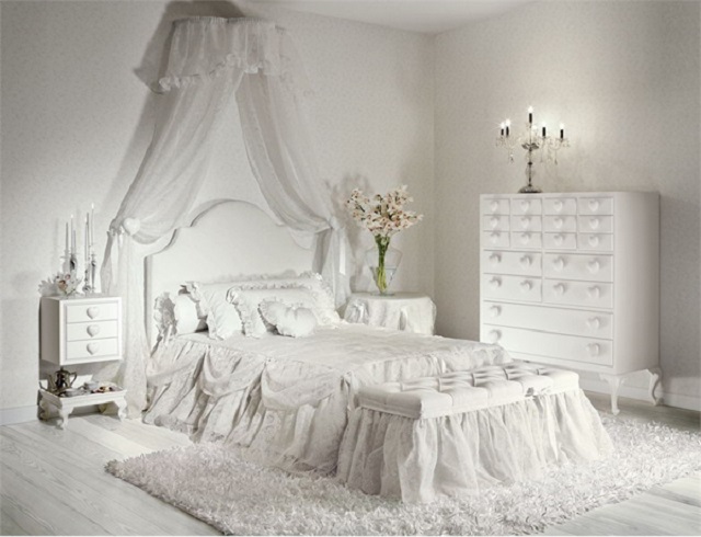 Dream White Bedroom Decorating Ideas