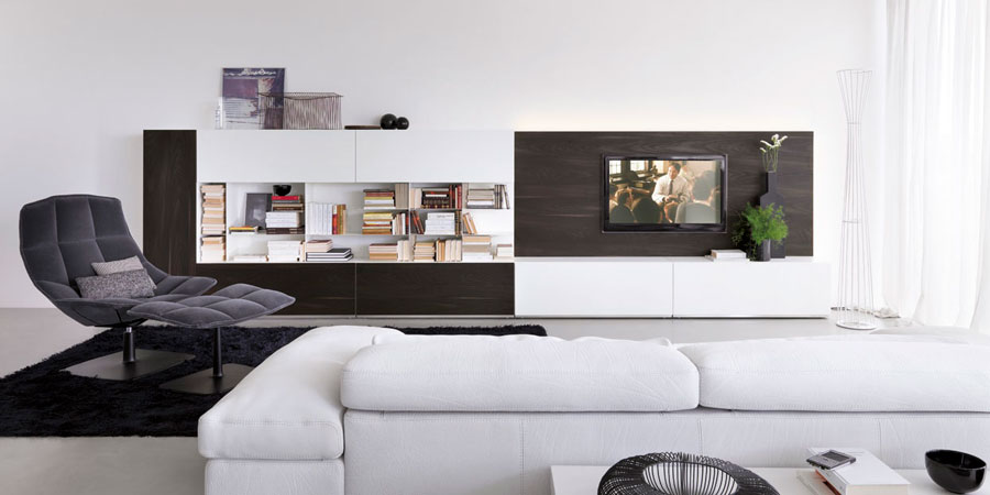 Modern librery- modern home decor