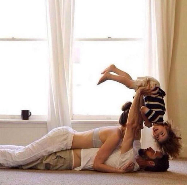 happy family at home- modern home decor