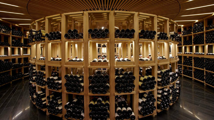 The home wine cellar for a bottle of Torres