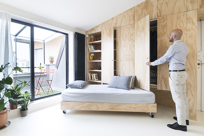 Smart furniture makes this small-apartment look a lot bigger
