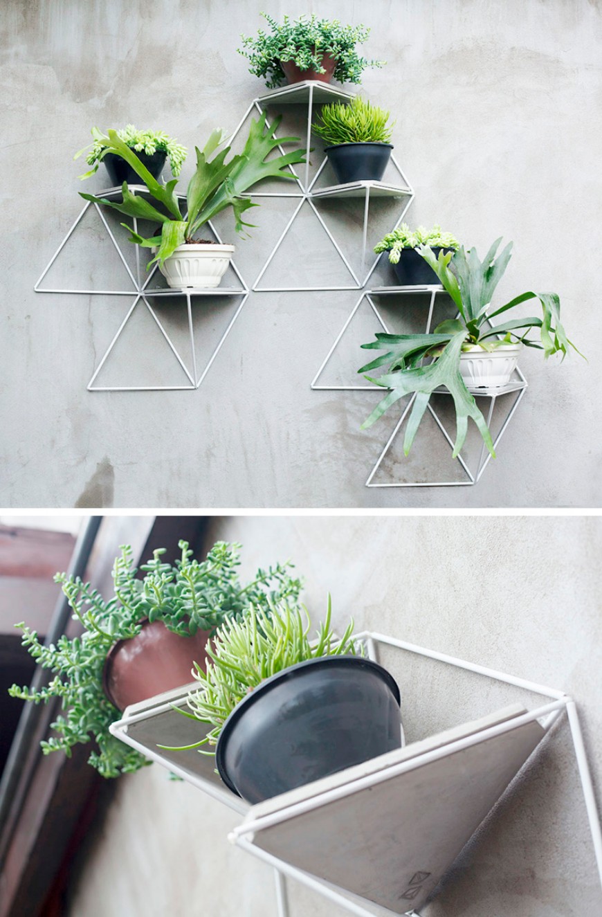 10 Modern Wall Mounted Plant Holders To Decorate Bare Walls (7)