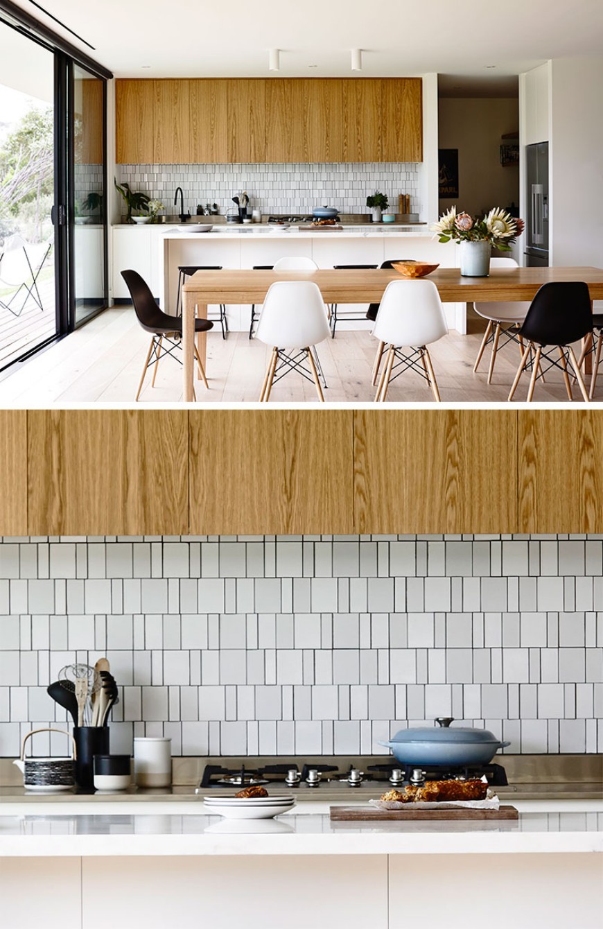 Find these Contemporary Kitchens with Geometric Tiles